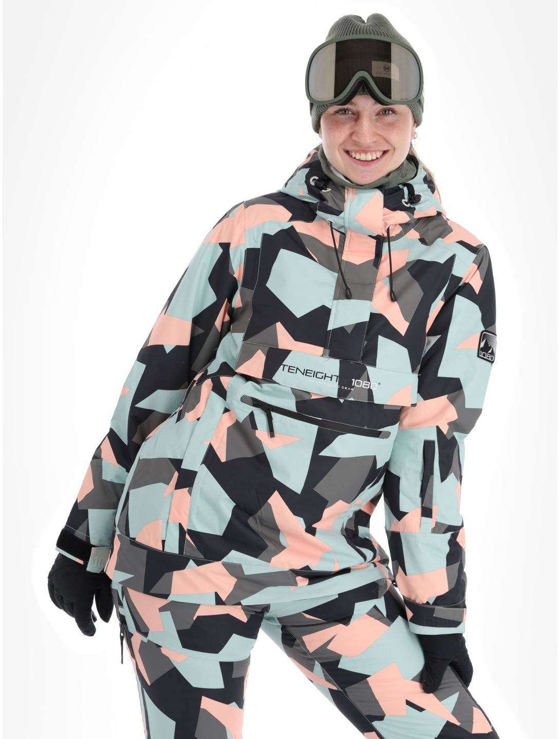 1080, Mary-T anorak d'hiver femmes Camo Rose rose 