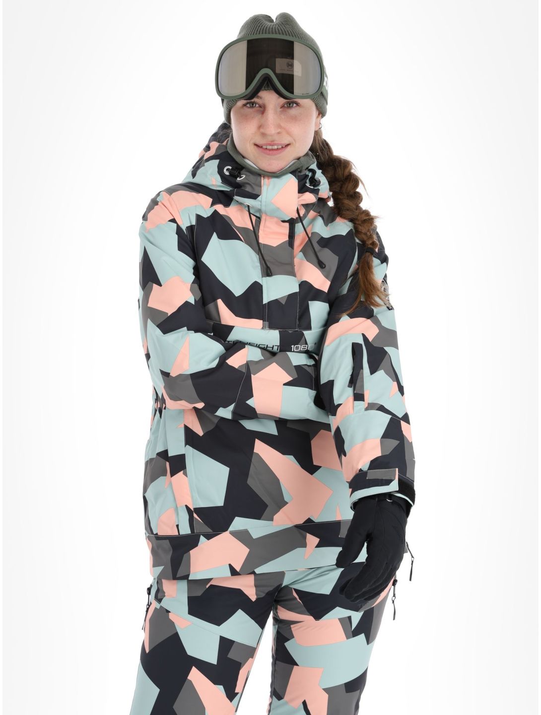 1080, Mary-T anorak d'hiver femmes Camo Rose rose 