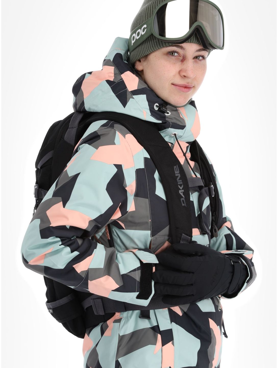 1080, Mary-T anorak d'hiver femmes Camo Rose rose 