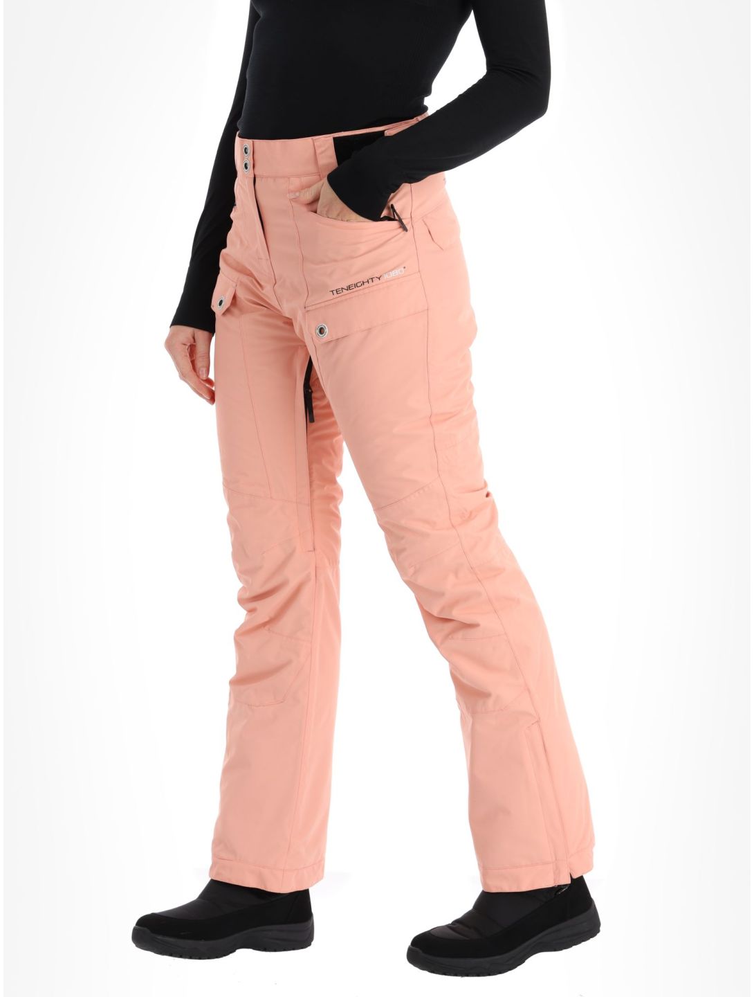 1080, Stream-T pantalon de ski femmes Rose rose 