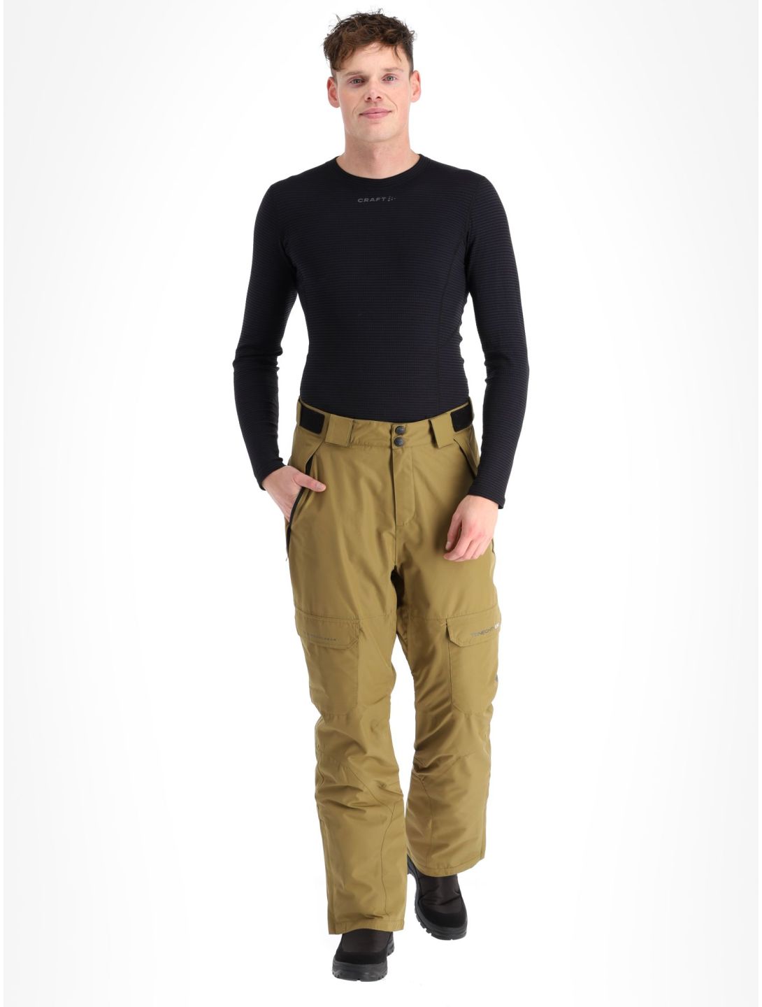 1080, Hoax-T pantalon de ski hommes Military brun 