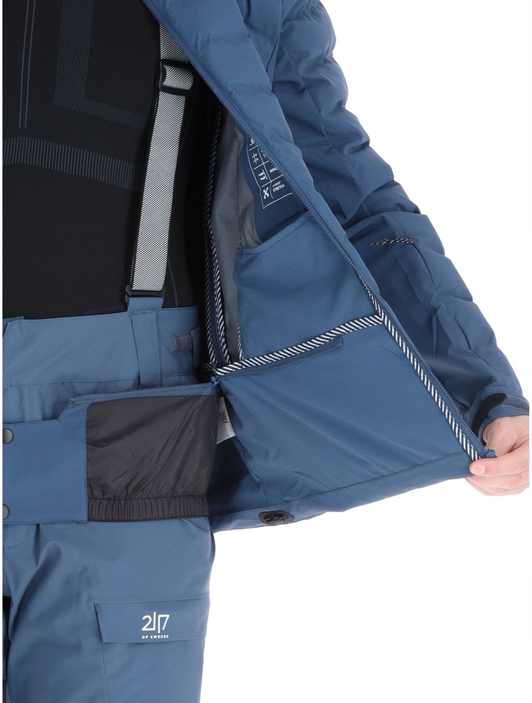 2117 of Sweden, Alip 3L veste de ski hommes Navy bleu 