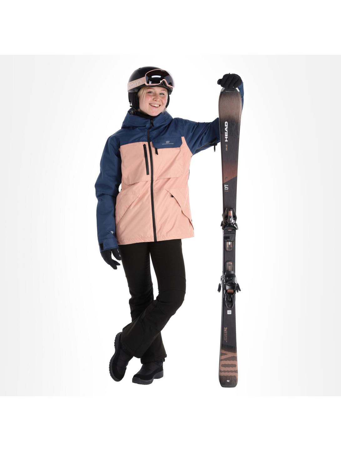 2117 of Sweden, Backa veste de ski femmes rose 