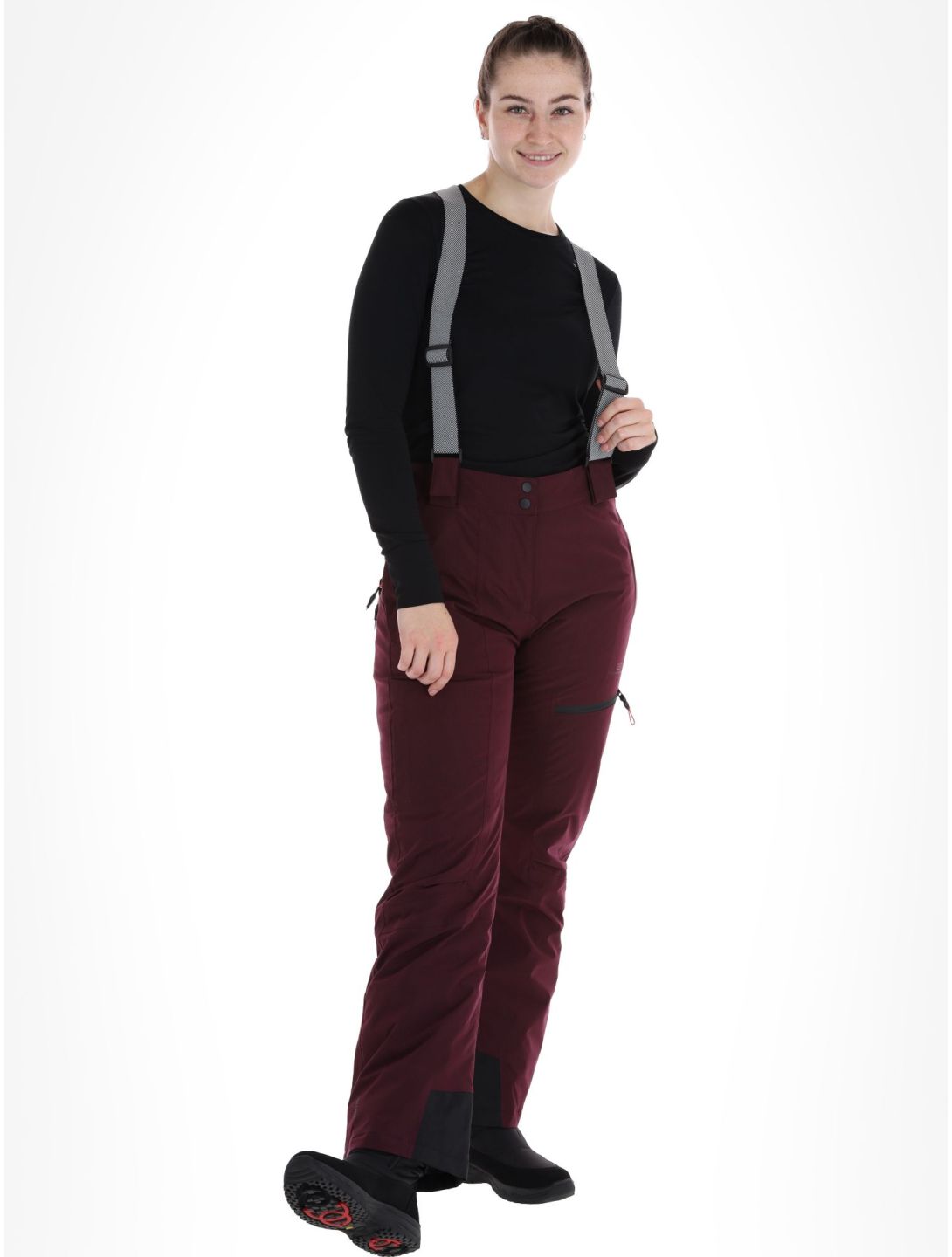 2117 of Sweden, Ebbared Pant pantalon de ski femmes DK Plum bordeaux 