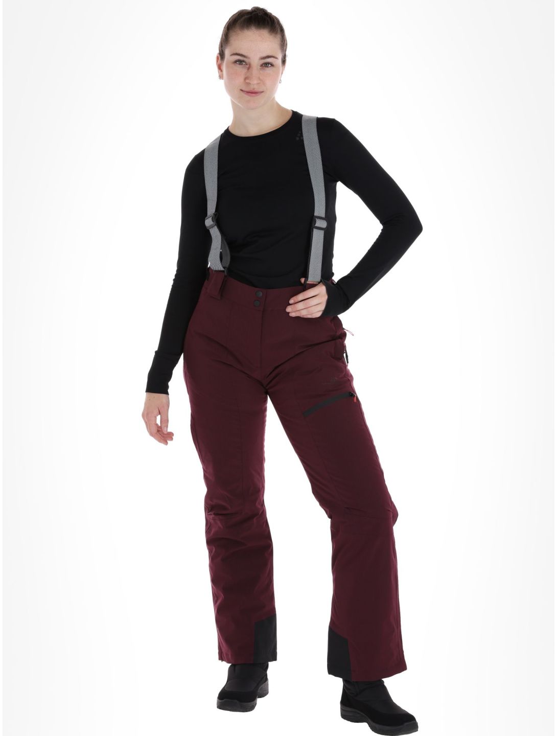 2117 of Sweden, Ebbared Pant pantalon de ski femmes DK Plum bordeaux 