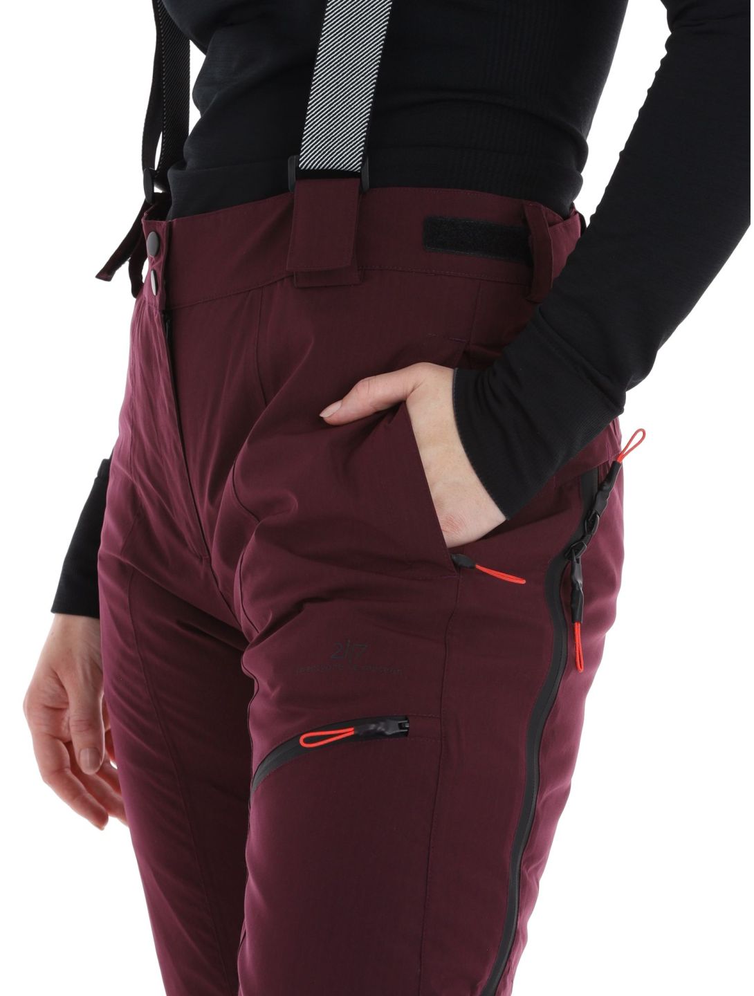 2117 of Sweden, Ebbared Pant pantalon de ski femmes DK Plum bordeaux 