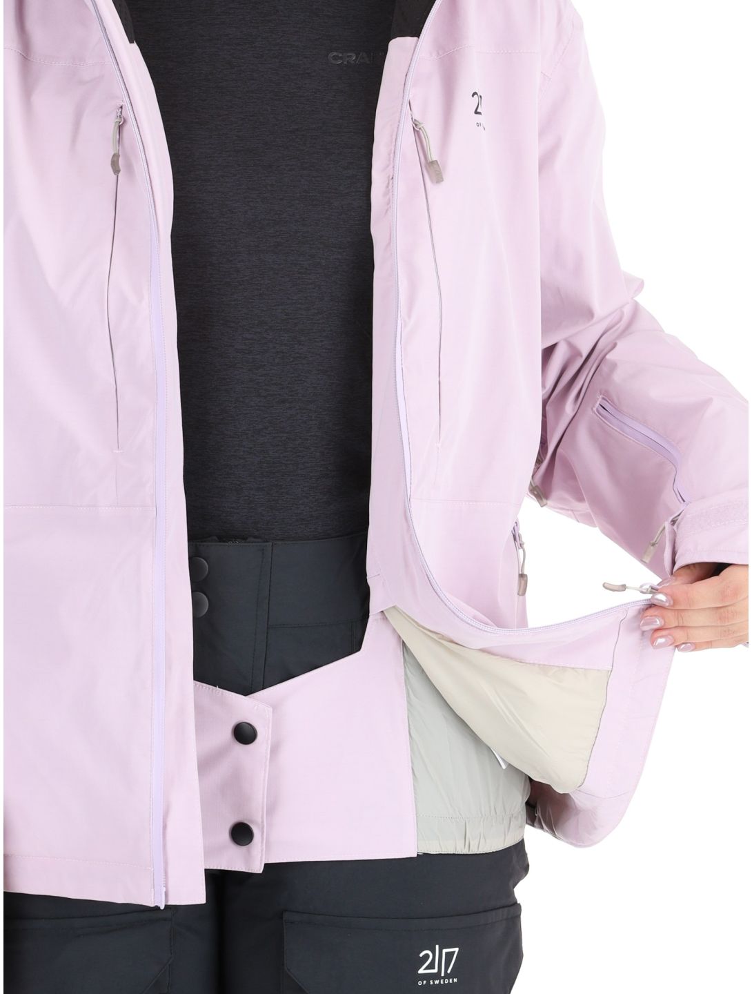 2117 of Sweden, Nausta veste de ski femmes Lavender violet 