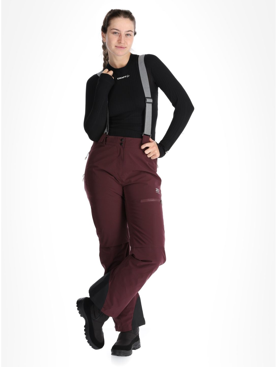 2117 of Sweden, Nausta pantalon de ski femmes Dk Plum violet 