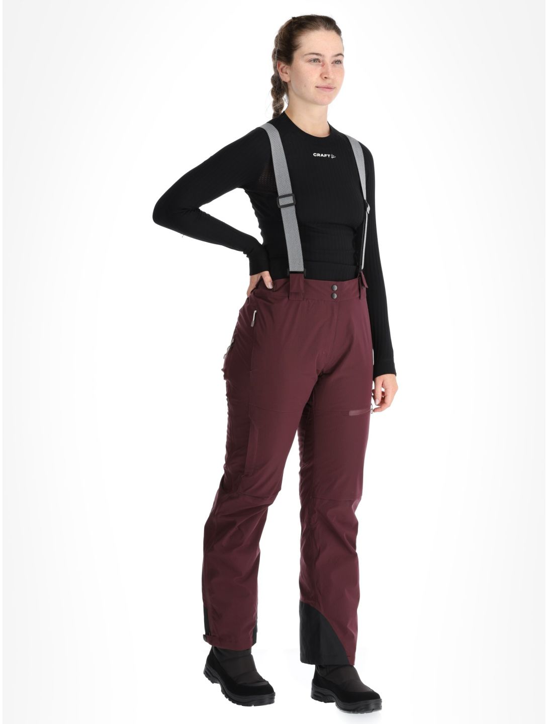 2117 of Sweden, Nausta pantalon de ski femmes Dk Plum violet 