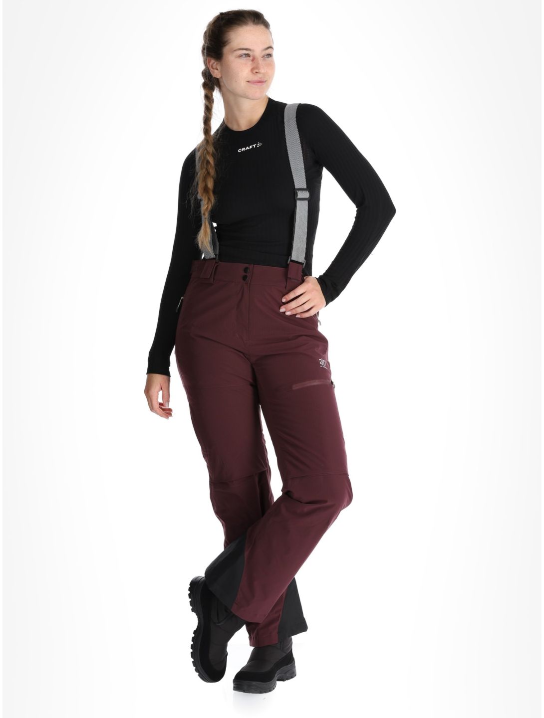 2117 of Sweden, Nausta pantalon de ski femmes Dk Plum violet 