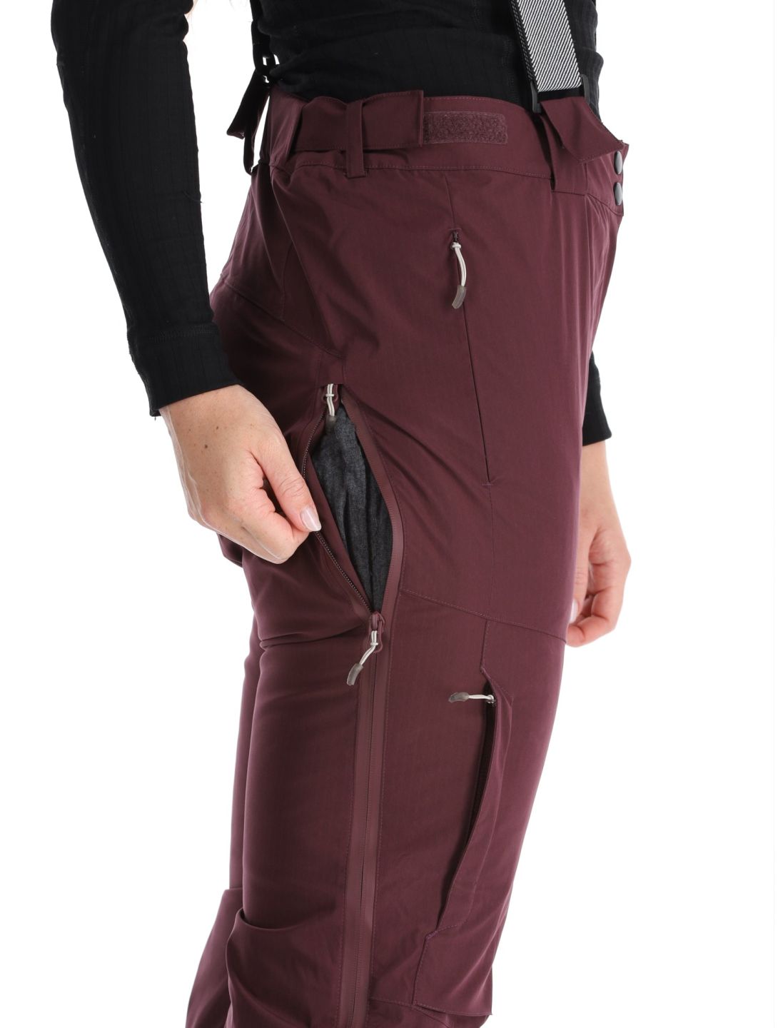 2117 of Sweden, Nausta pantalon de ski femmes Dk Plum violet 