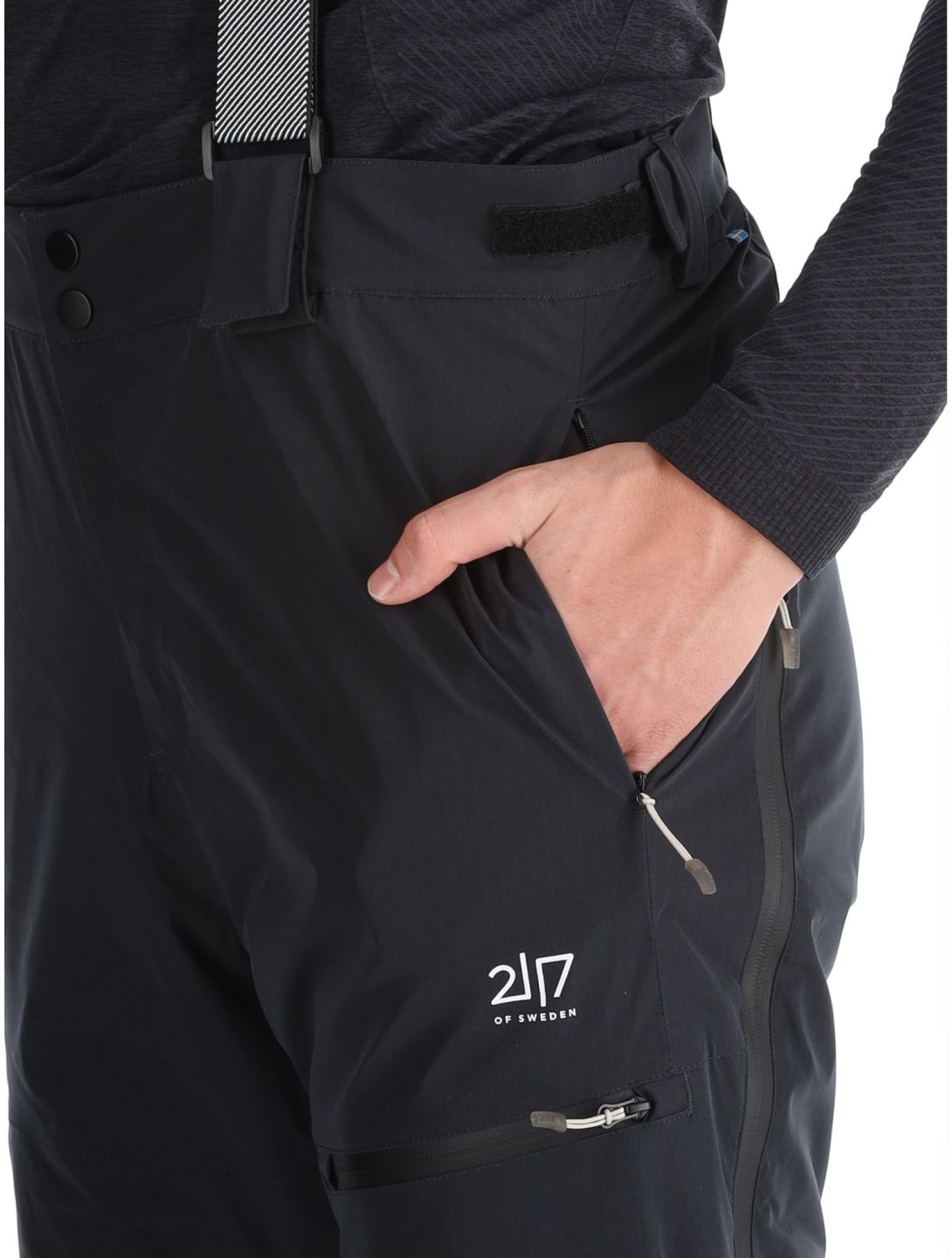 2117 of Sweden, Nausta pantalon de ski hommes Black noir 