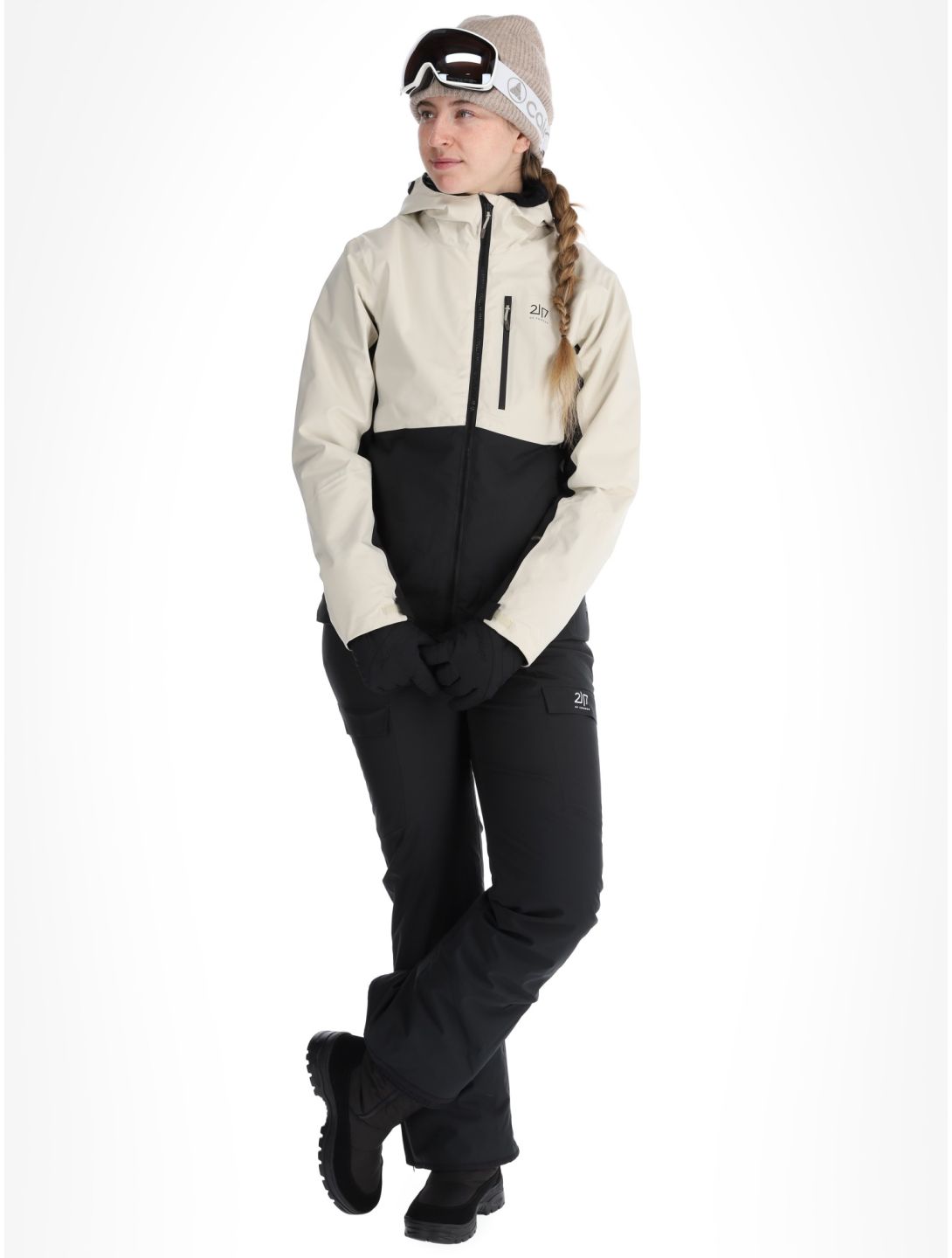 2117 of Sweden, Sala veste de ski femmes Beige beige, noir 