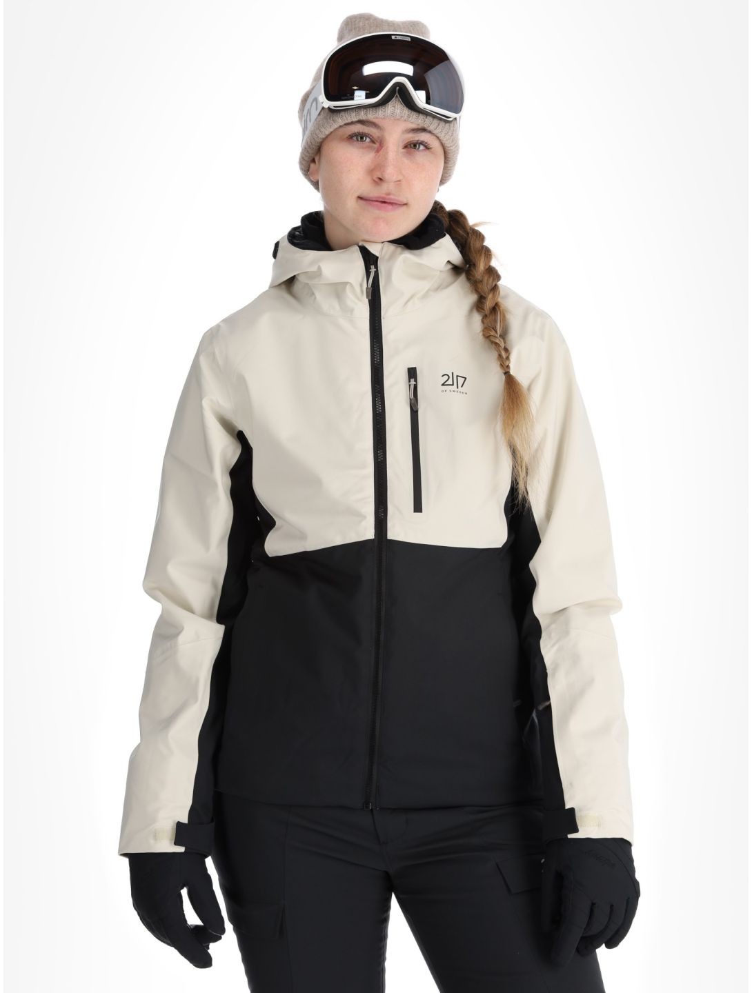 2117 of Sweden, Sala veste de ski femmes Beige beige, noir 