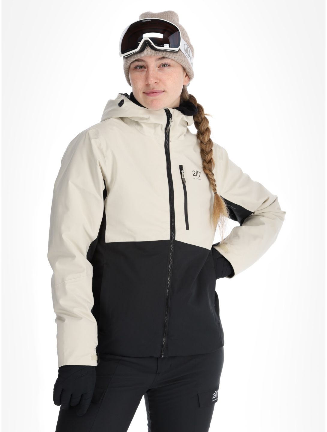 2117 of Sweden, Sala veste de ski femmes Beige beige, noir 