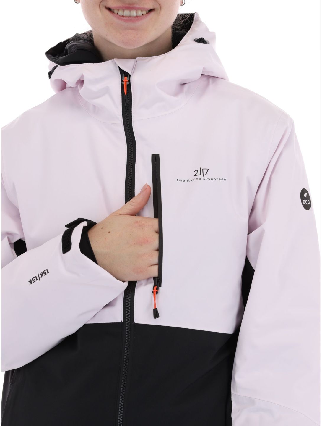 2117 of Sweden, Sala Jacket veste de ski femmes Soft Pink noir, rose 