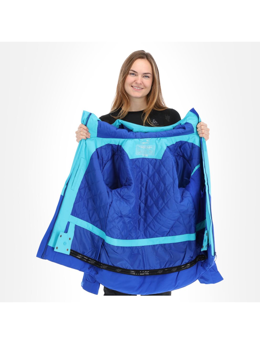 4F, H4Z20-KUDN002 veste de ski femmes turqouise bleu 