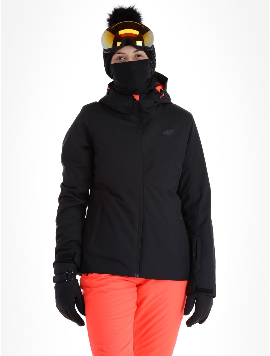 4F, Jacket  F120 veste de ski femmes Black noir 