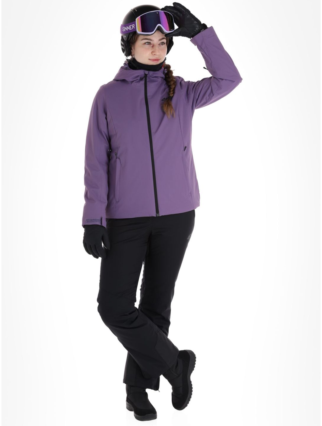 4F, Jacket  F120 veste de ski femmes Dark Violet violet 