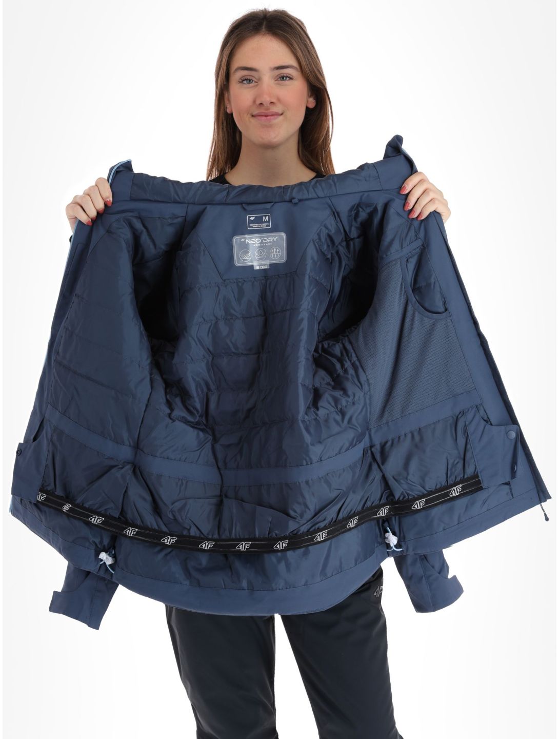 4F, Jacket  F120 veste de ski femmes Denim bleu 