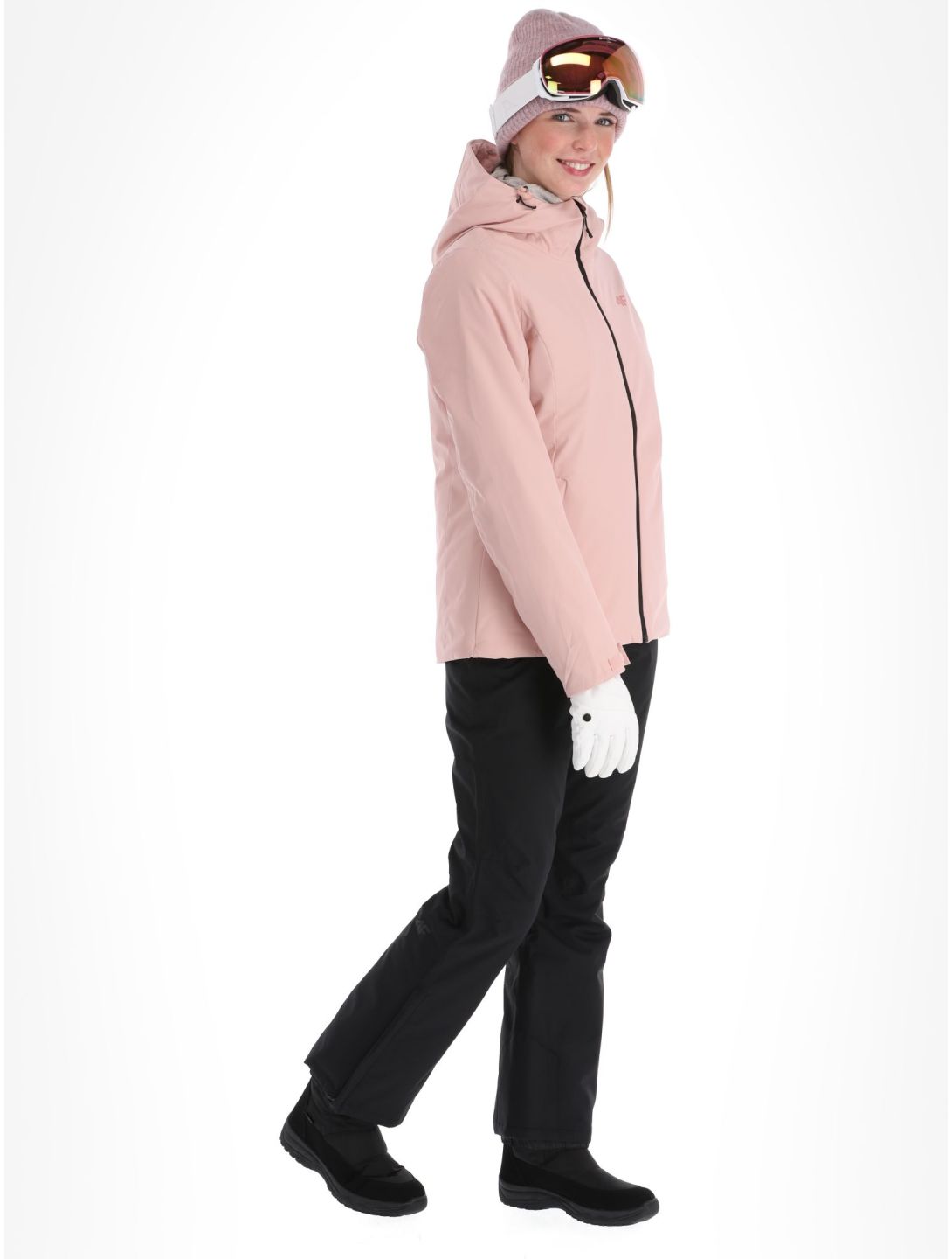 4F, Jacket  F120 veste de ski femmes Light Pink rose 