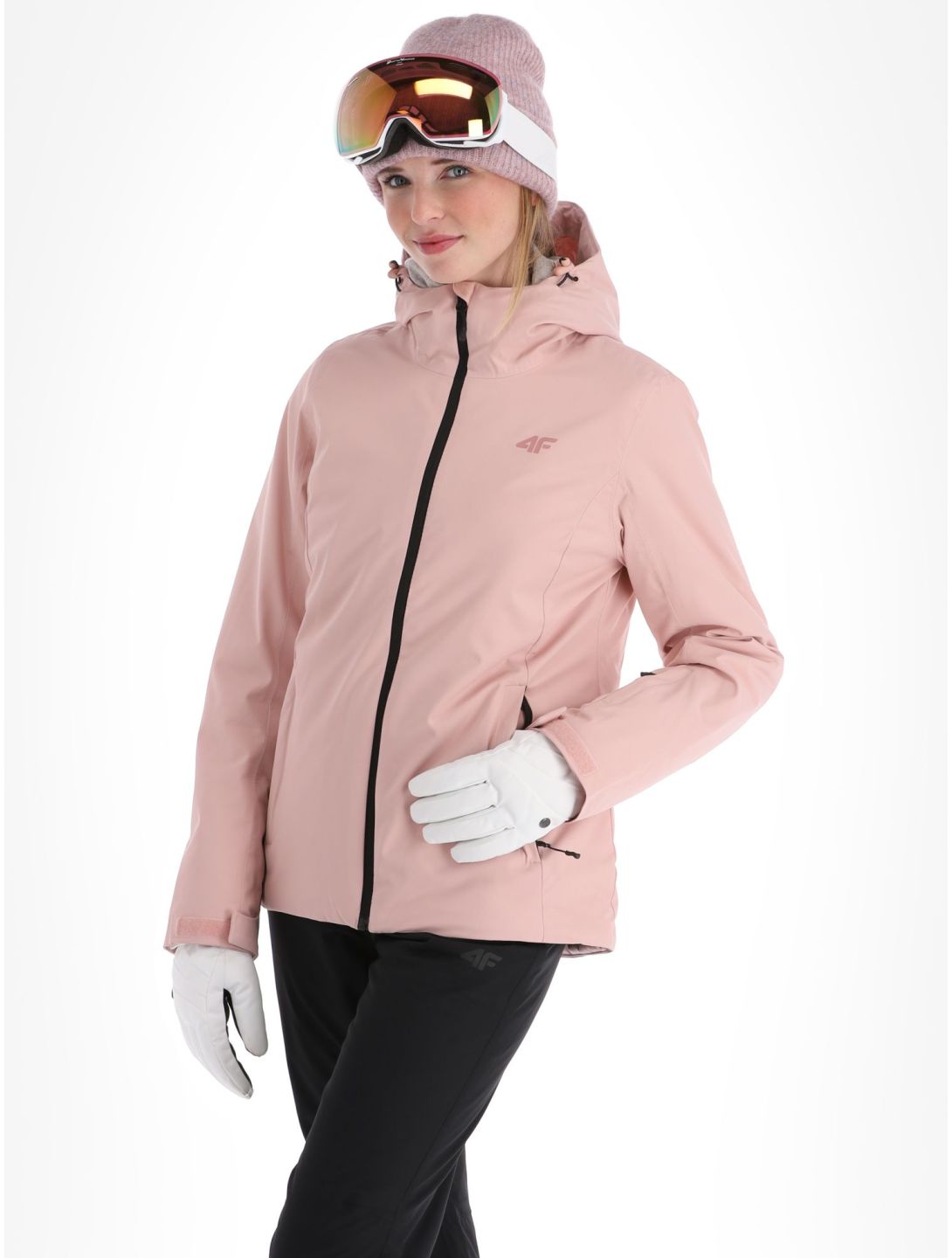 4F, Jacket  F120 veste de ski femmes Light Pink rose 