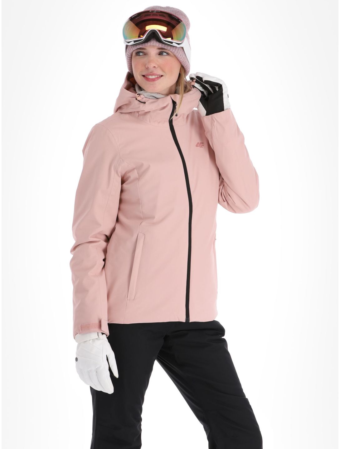 4F, Jacket  F120 veste de ski femmes Light Pink rose 