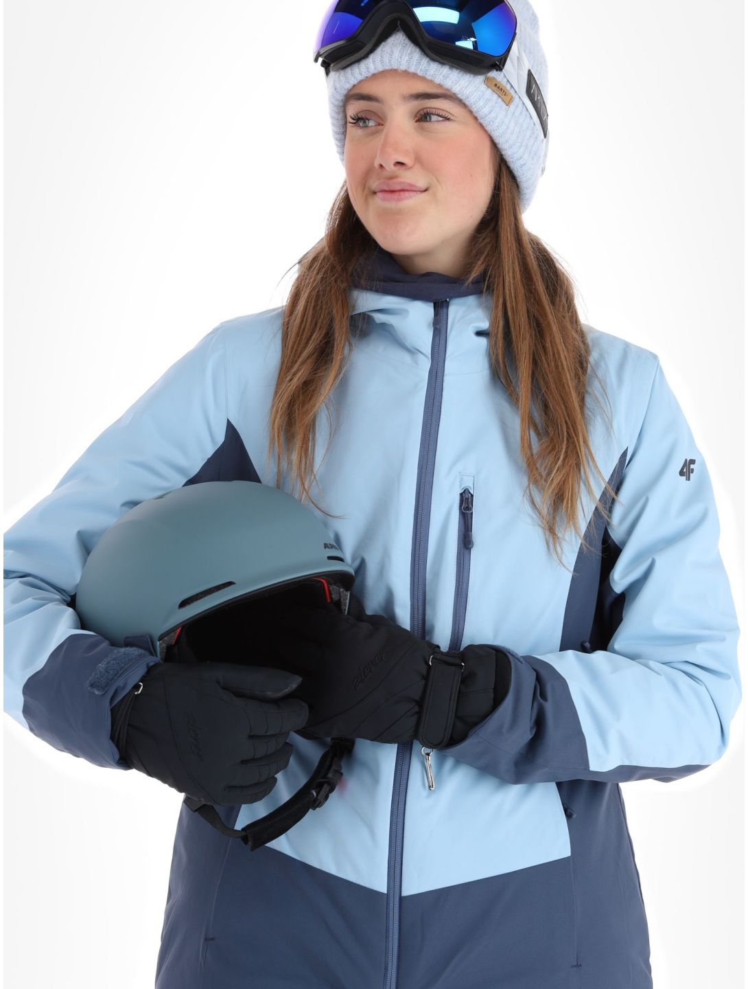 4F, Jacket  F121 veste de ski femmes Light Blue bleu 