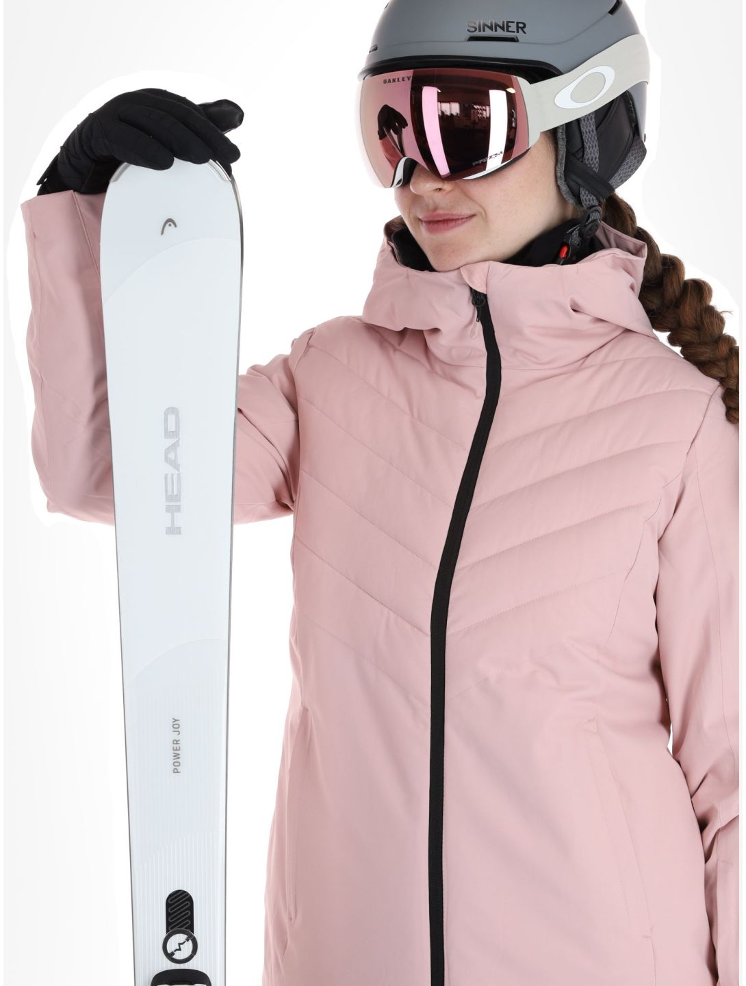 4F, Jacket  F122 veste de ski femmes Light Pink rose 