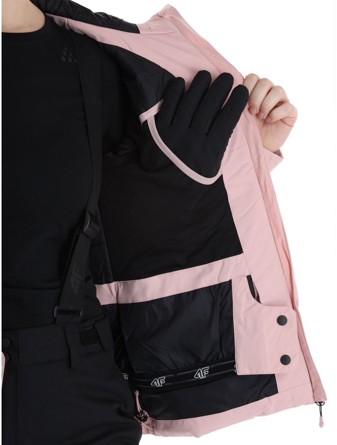 4F, Jacket  F122 veste de ski femmes Light Pink rose 