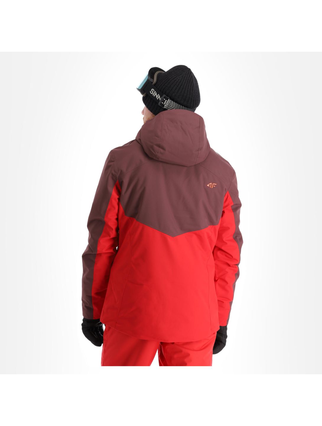 4F, Kumn011 veste de ski hommes burgundy violet 