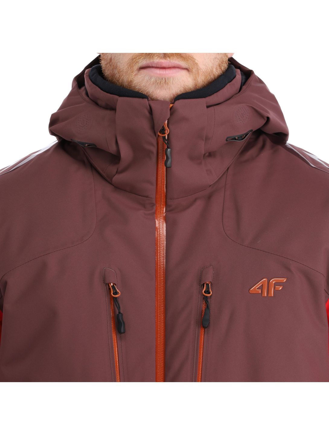 4F, Kumn011 veste de ski hommes burgundy violet 