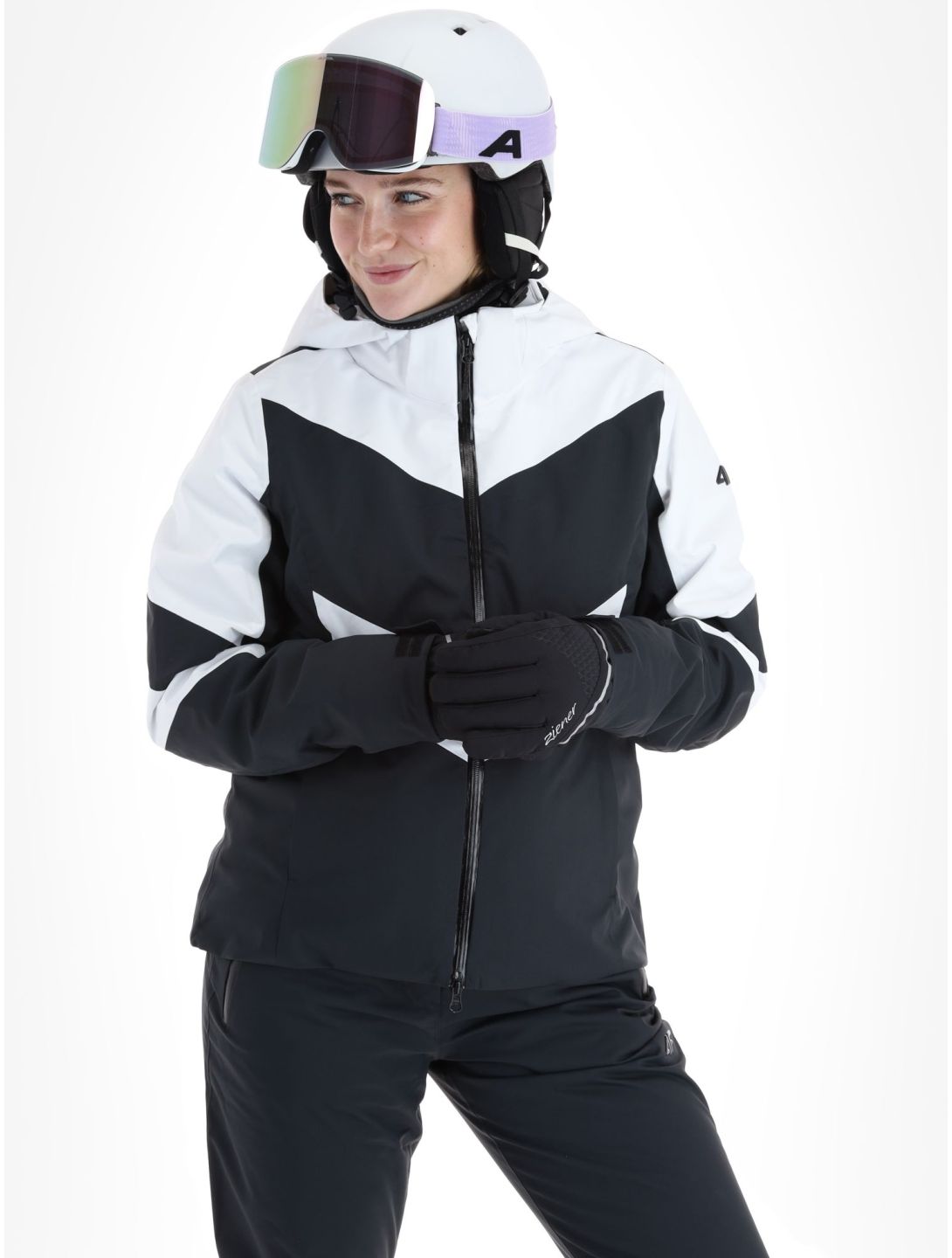 4F, Technical Jacket  F338 veste de ski femmes Black blanc, noir 