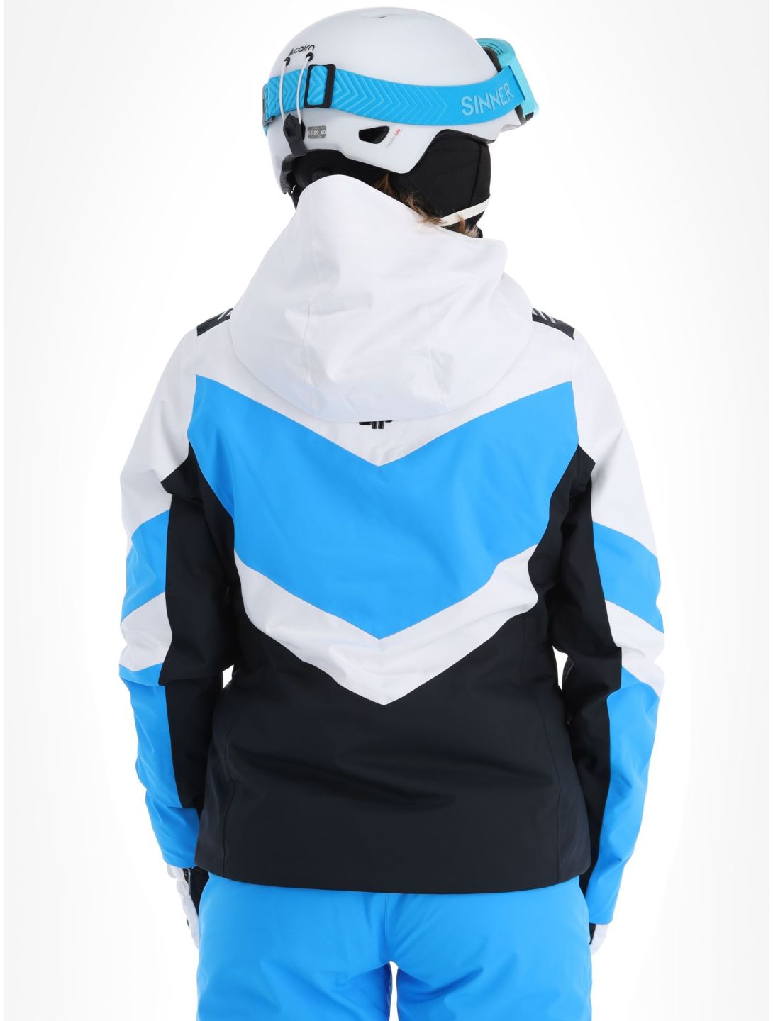 4F, Technical Jacket  F338 veste de ski femmes Turquoise blanc, noir, turquoise 