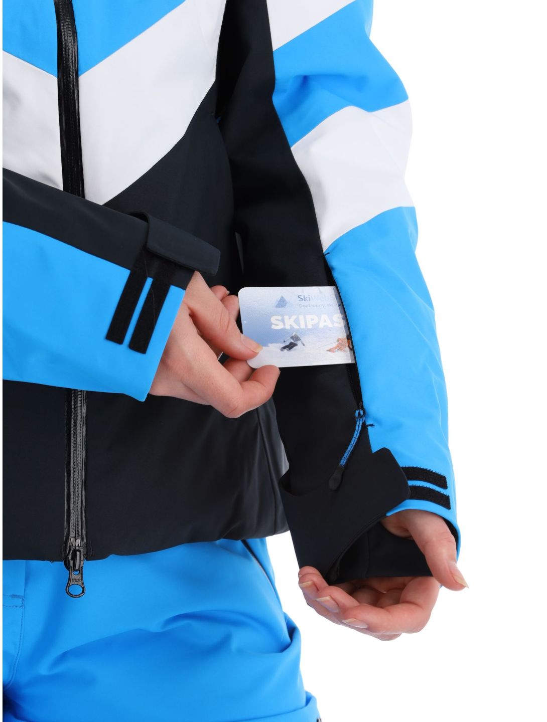 4F, Technical Jacket  F338 veste de ski femmes Turquoise blanc, noir, turquoise 