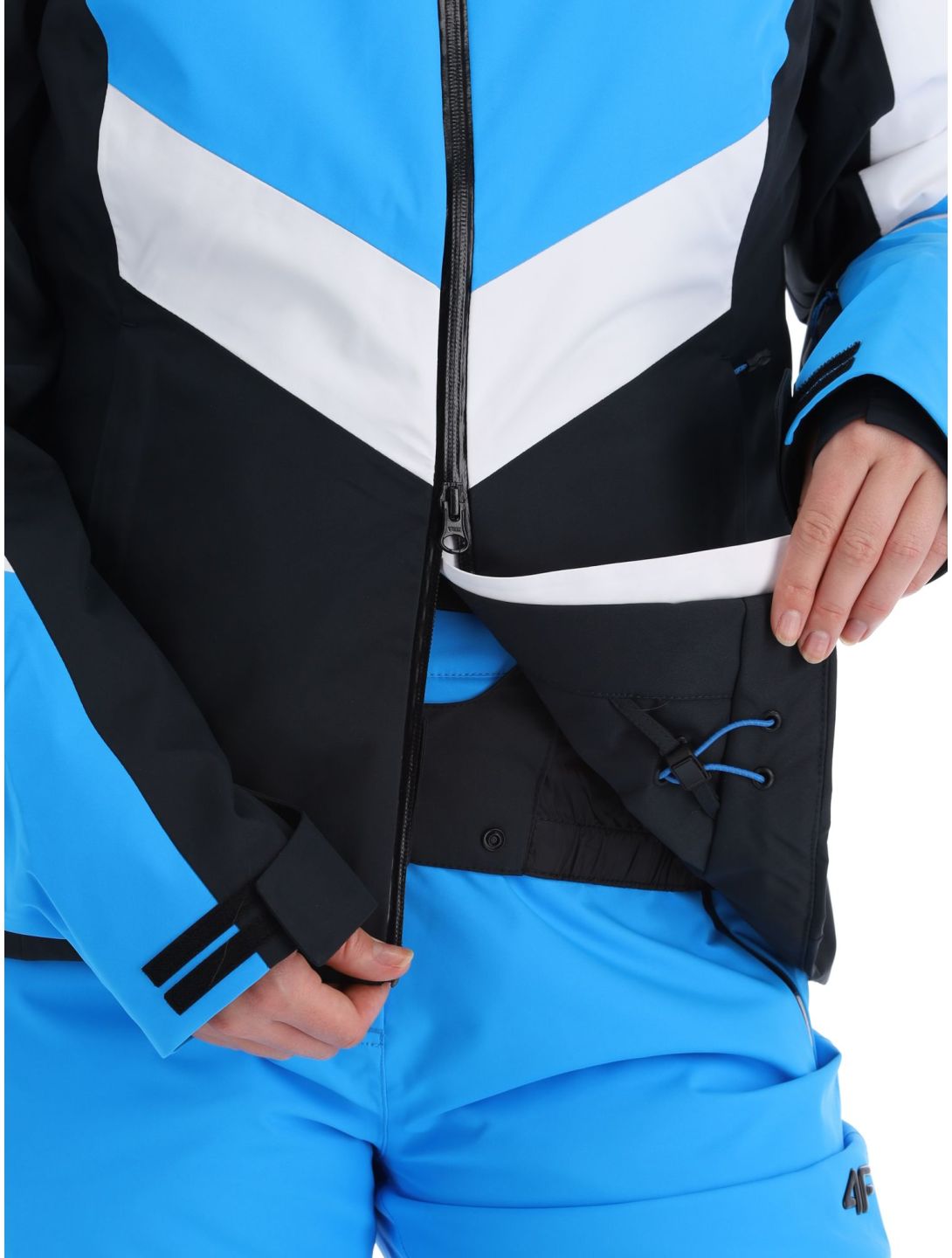 4F, Technical Jacket  F338 veste de ski femmes Turquoise blanc, noir, turquoise 