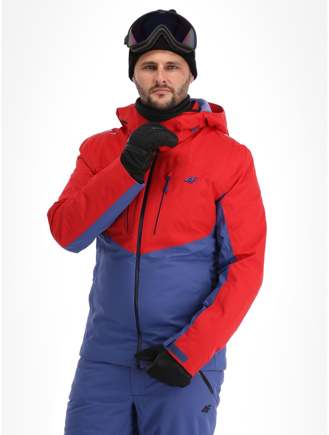 4F, Technical Jacket  M284 veste de ski hommes Dark Red bleu, rouge 