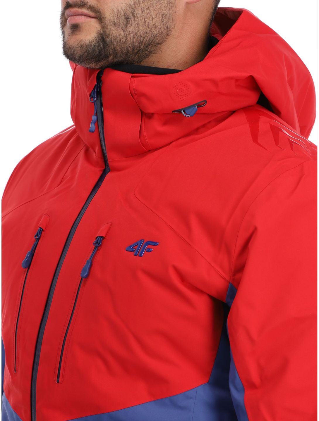 4F, Technical Jacket  M284 veste de ski hommes Dark Red bleu, rouge 