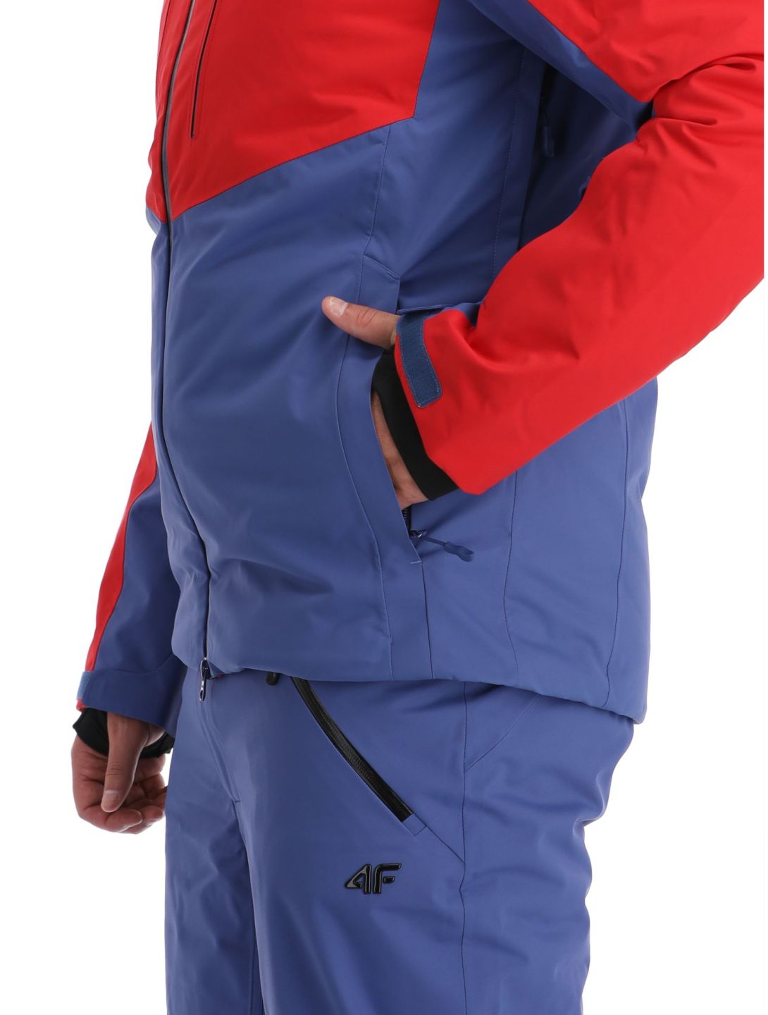 4F, Technical Jacket  M284 veste de ski hommes Dark Red bleu, rouge 