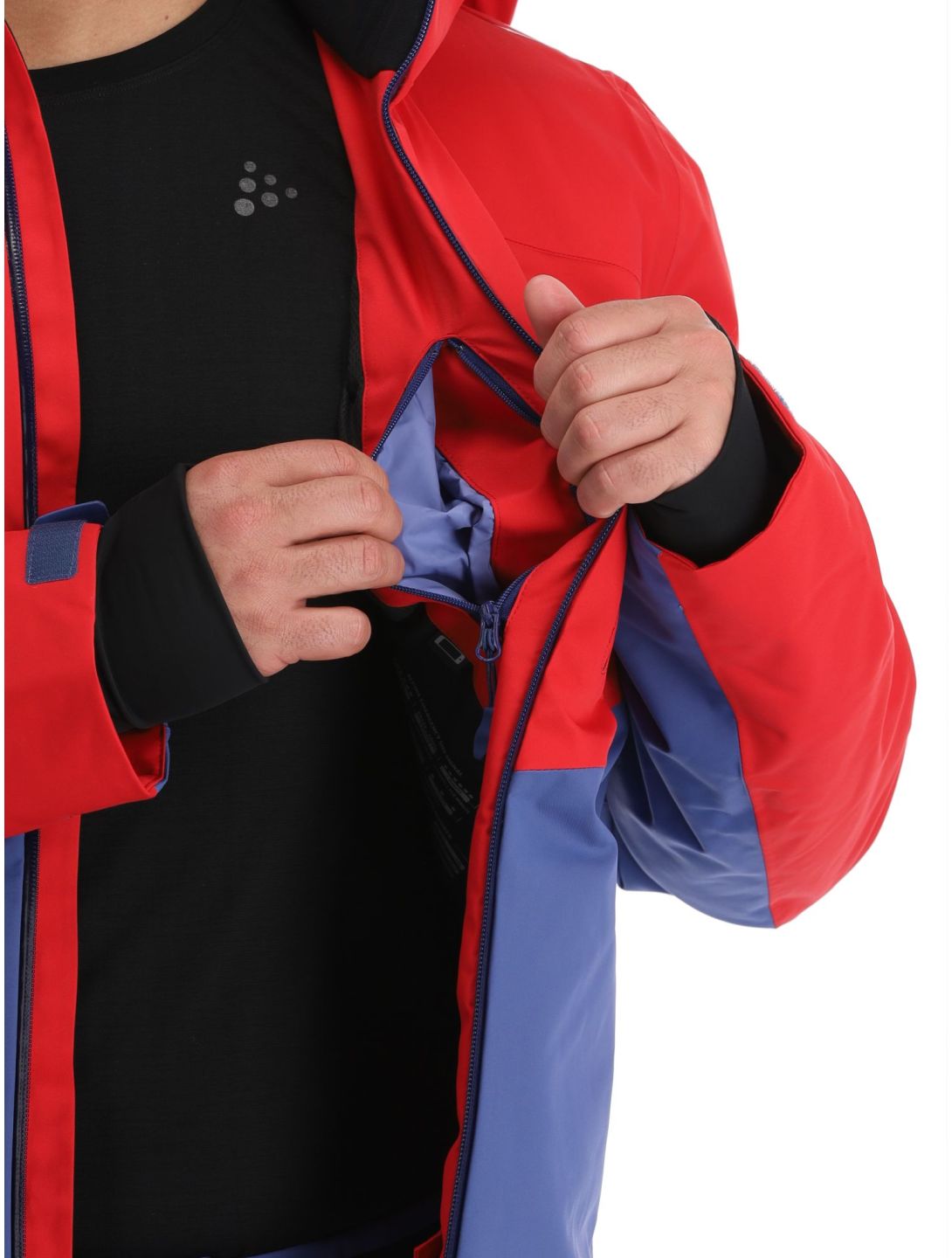 4F, Technical Jacket  M284 veste de ski hommes Dark Red bleu, rouge 