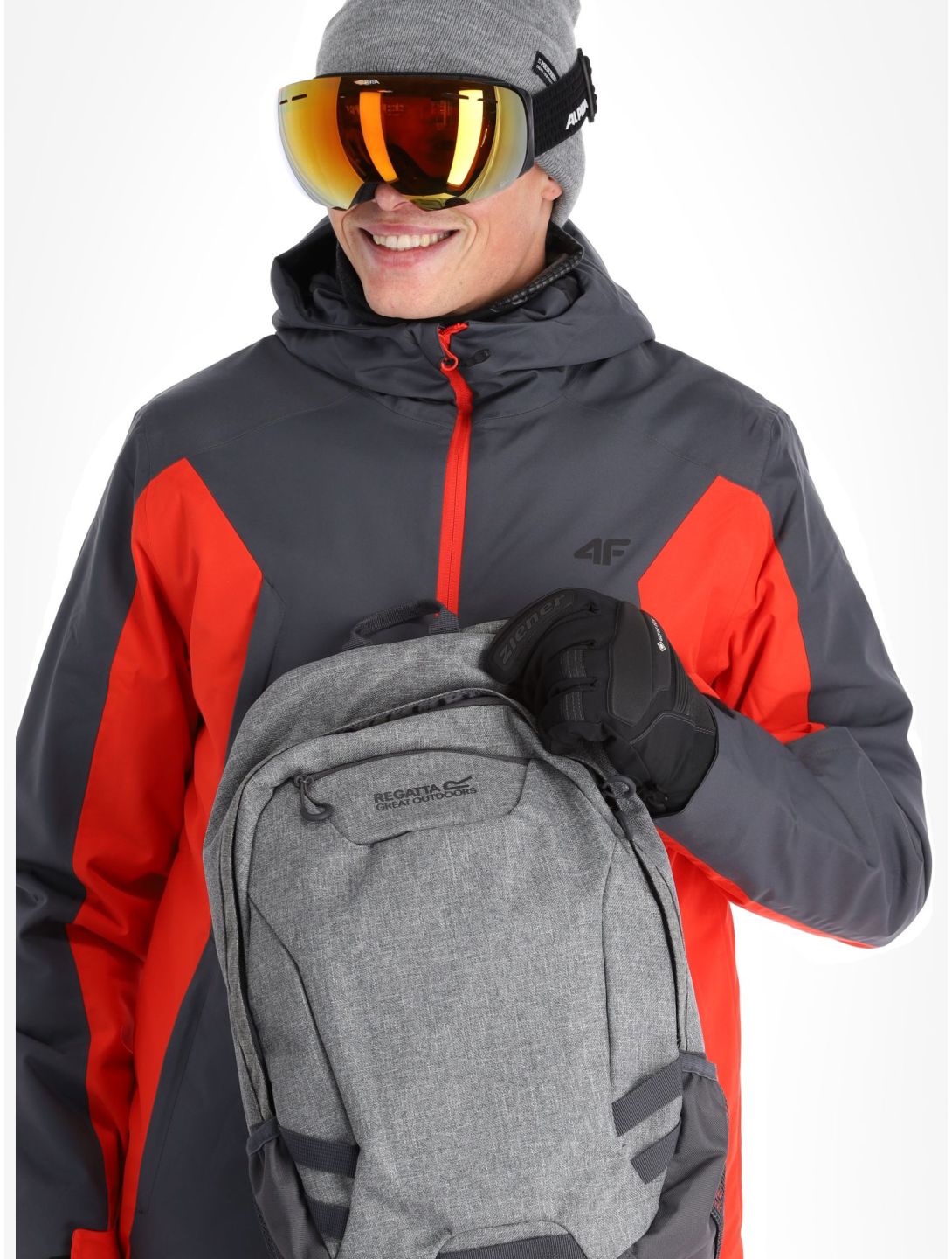 4F, Technical Jacket  M306 veste de ski hommes Red rouge 