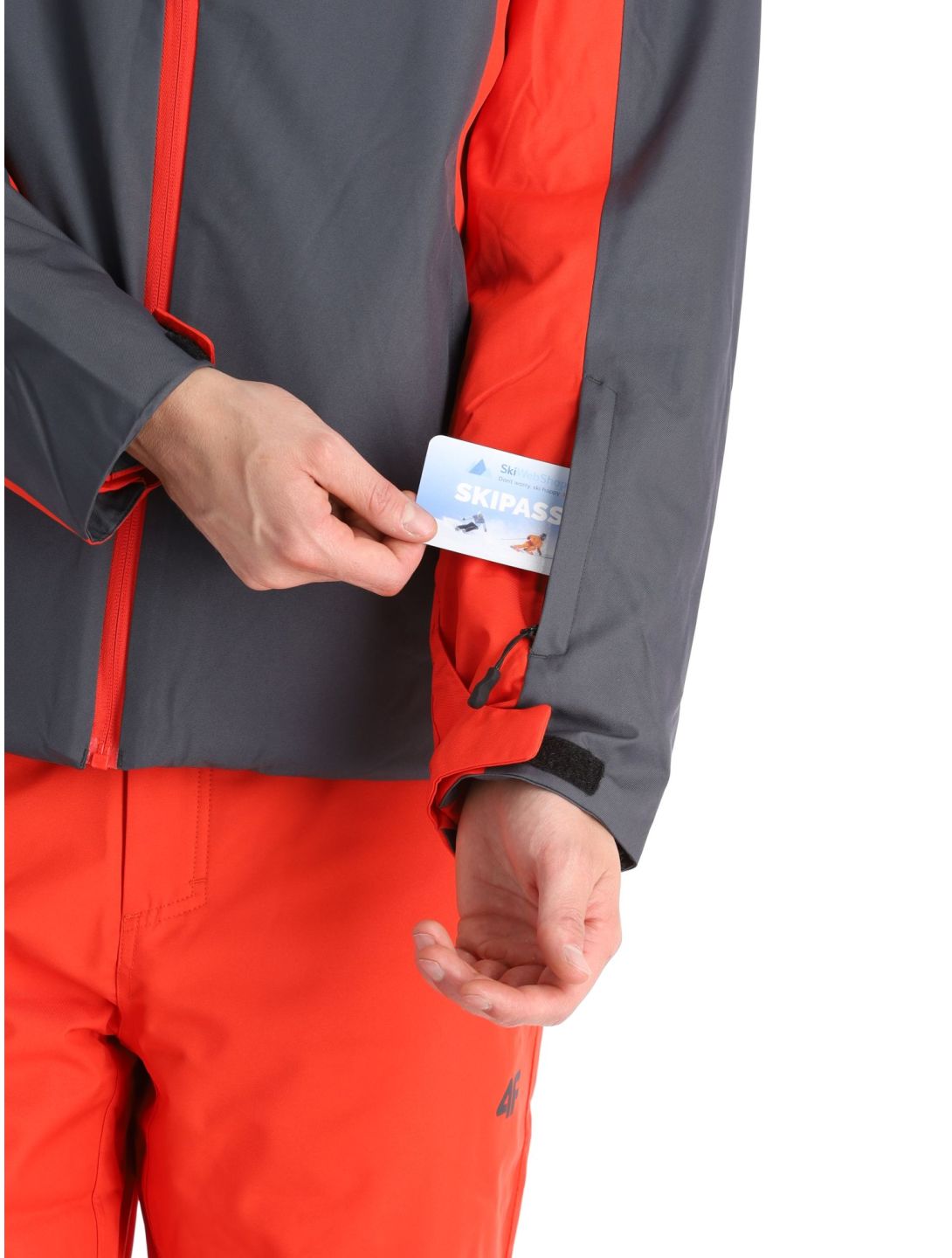 4F, Technical Jacket  M306 veste de ski hommes Red rouge 