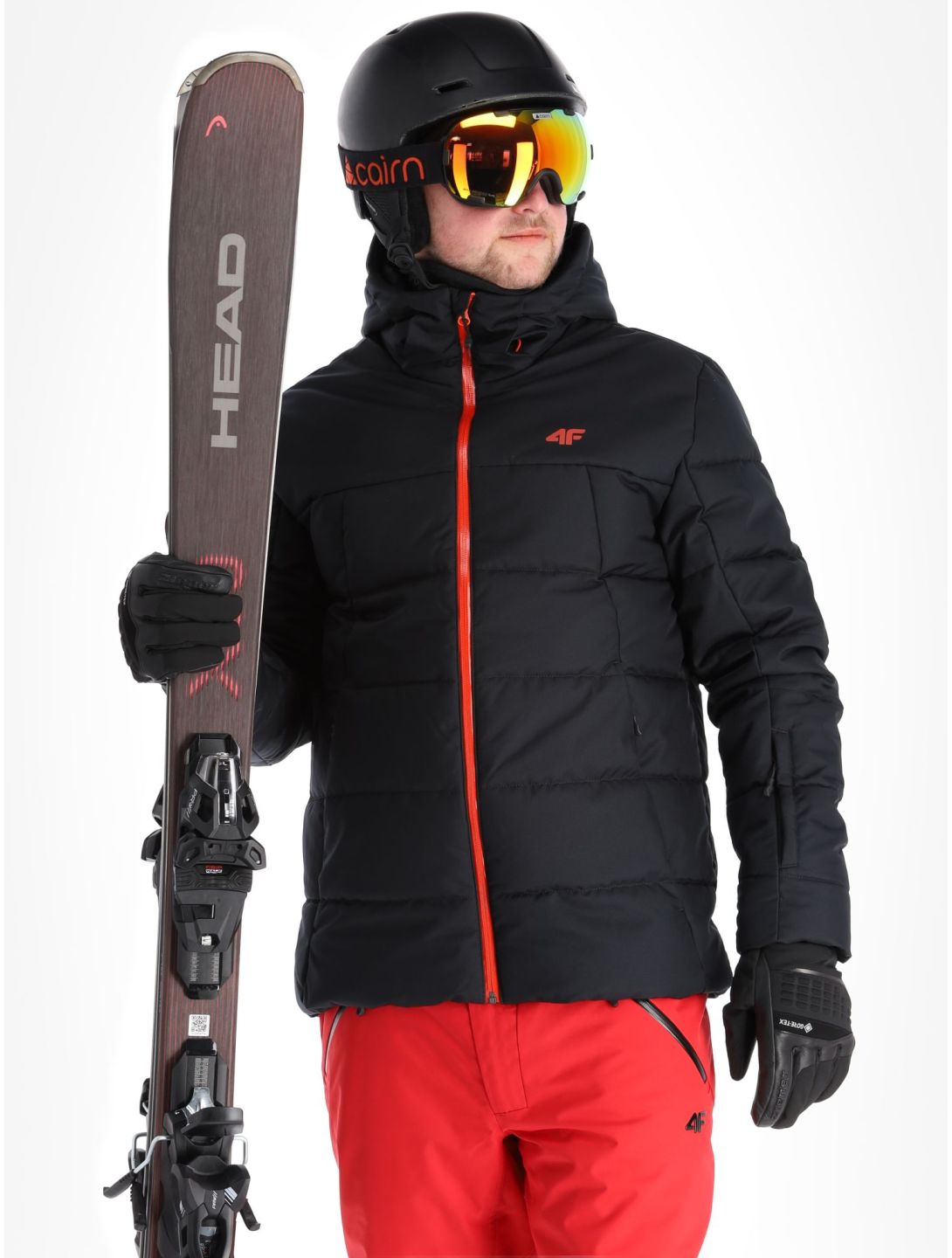 4F, Technical Jacket  M307 veste de ski hommes Deep Black noir 