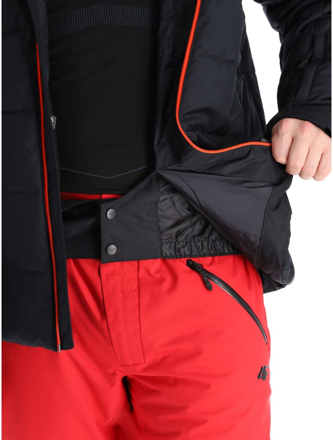 4F, Technical Jacket  M307 veste de ski hommes Deep Black noir 