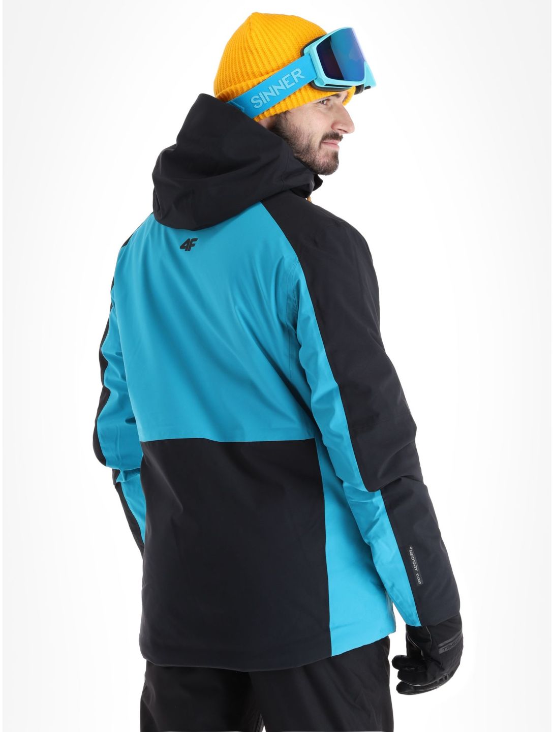 4F, Technical Jacket  M345 veste de ski hommes Turquoise noir, turquoise 