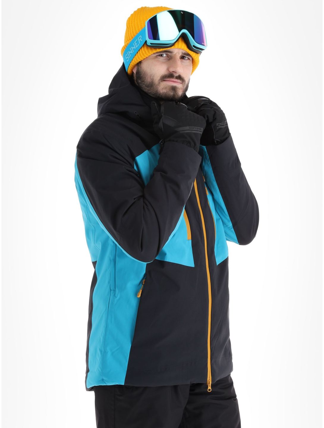 4F, Technical Jacket  M345 veste de ski hommes Turquoise noir, turquoise 