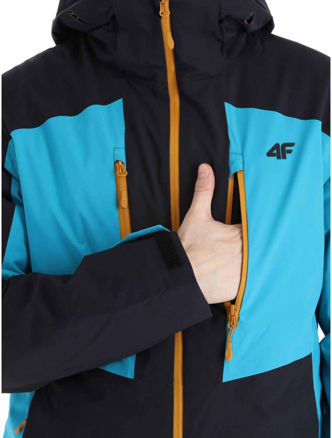 4F, Technical Jacket  M345 veste de ski hommes Turquoise noir, turquoise 