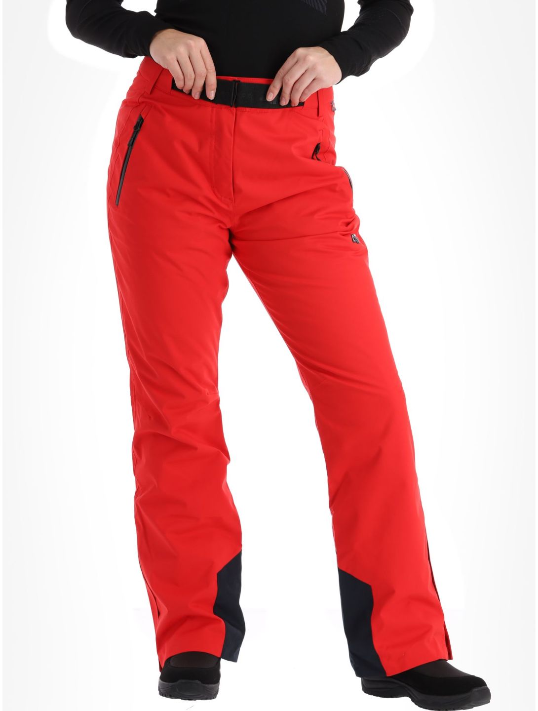 4F, Trousers Fnk  F398 pantalon de ski femmes Red rouge 