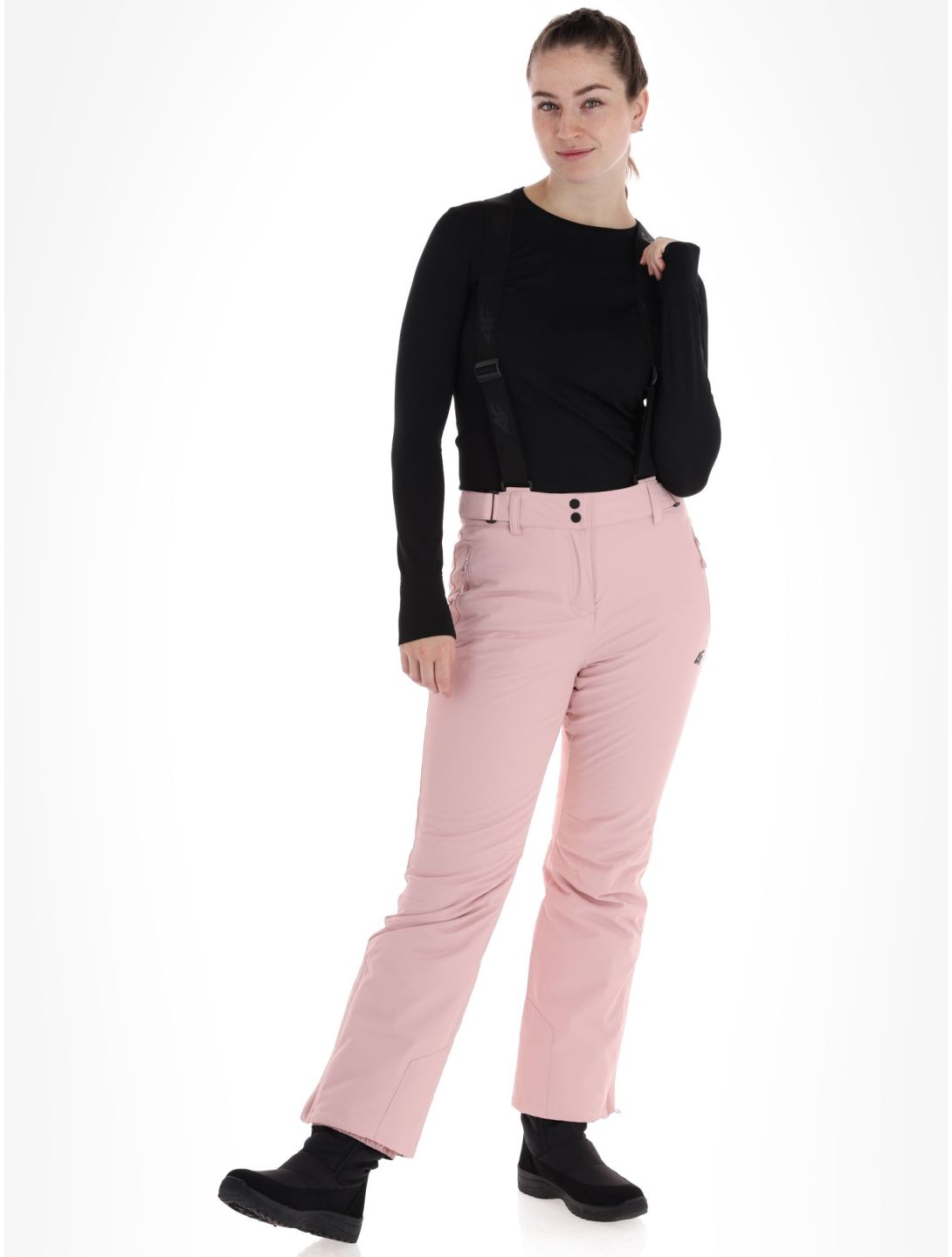 4F, Trousers Fnk  F419 pantalon de ski femmes Light Pink rose 