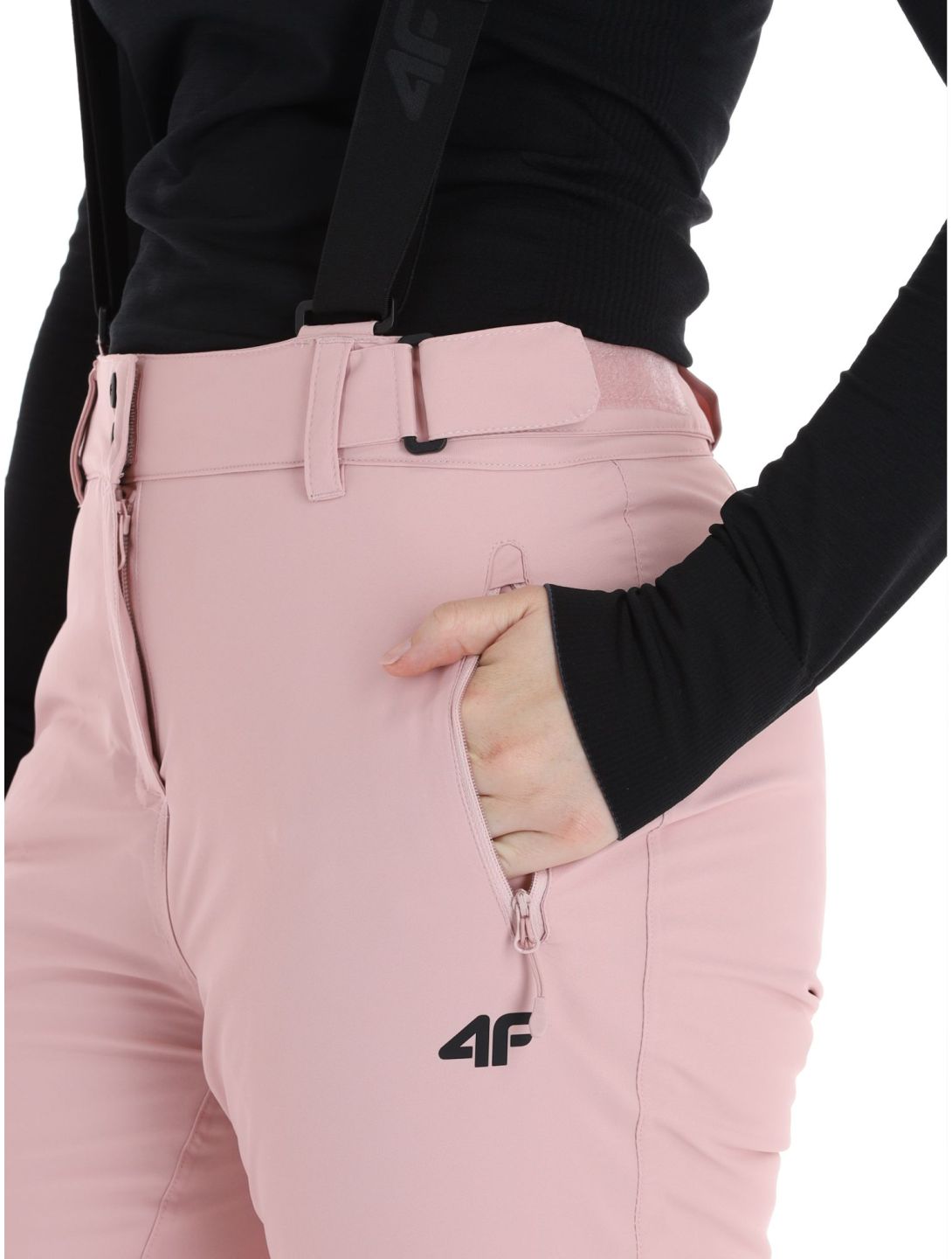 4F, Trousers Fnk  F419 pantalon de ski femmes Light Pink rose 